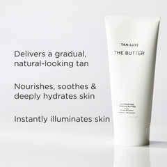 TAN-LUXE ingredient collection showcasing nourishing oils and butters benefit