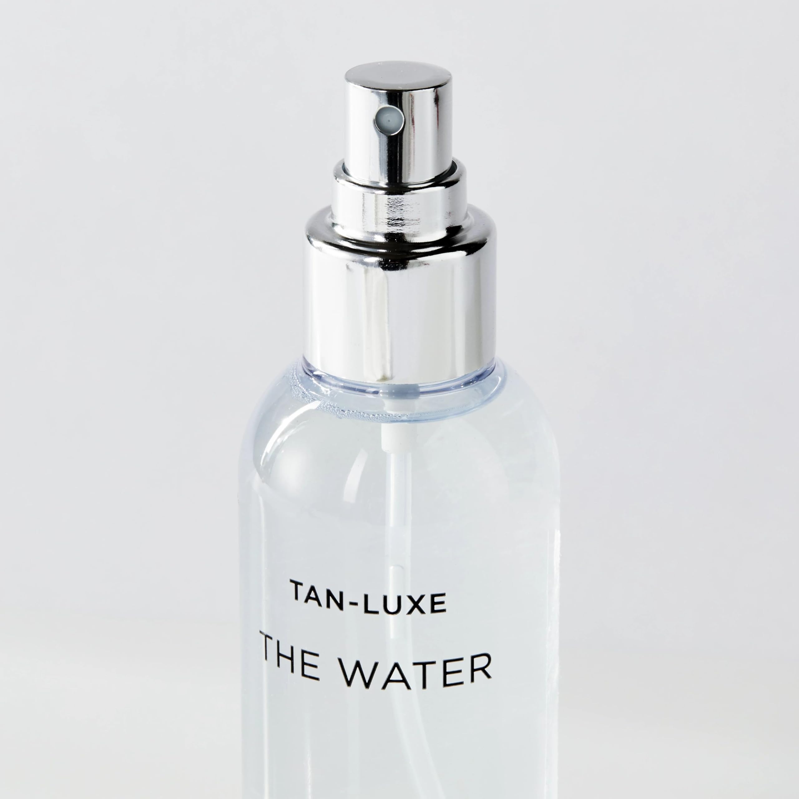 TAN-LUXE close-up vitamin icons showing B C E and hydration benefits
