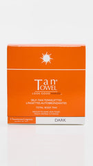 Tan Towel close-up wipe texture showing clear formula for streak-free blending