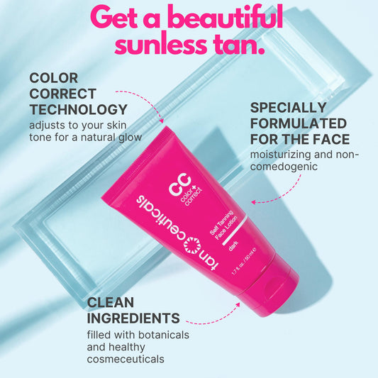 Tanceuticals creamy lotion texture close-up that blends smoothly for even color