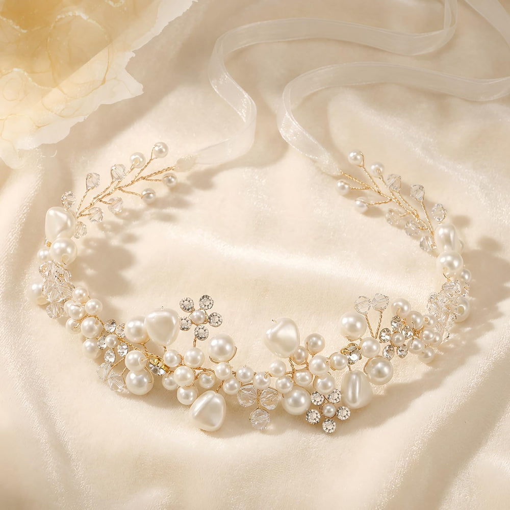 Tanfeine styled in an updo showing how the headpiece elevates bridal hairstyles
