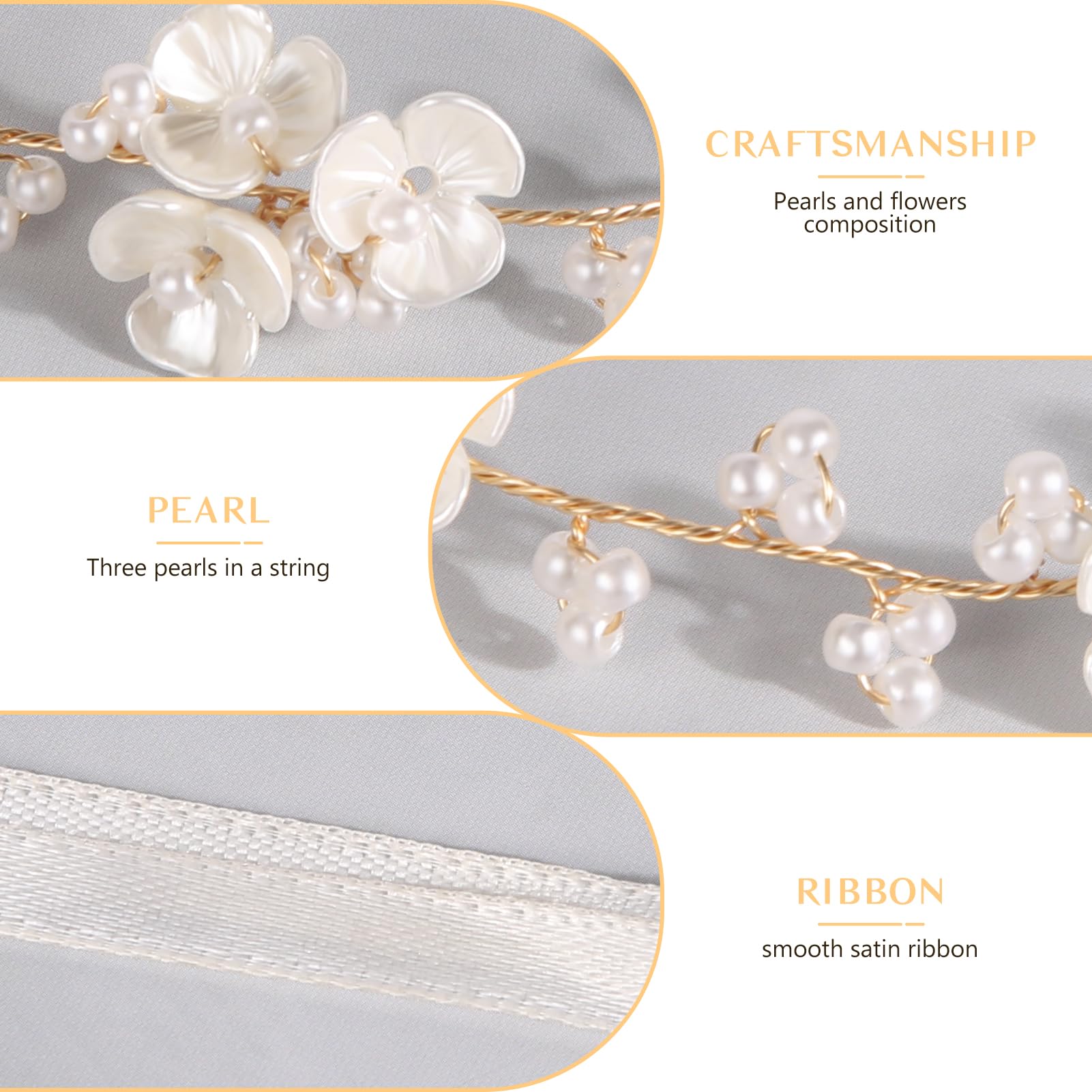Tanfeine ribbon detail showing long ties for secure styling options