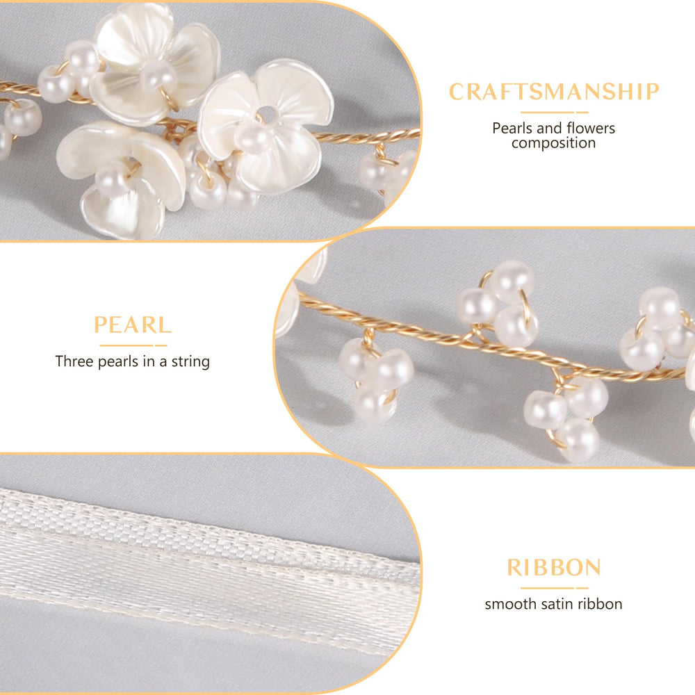 Tanfeine ribbon detail showing long ties for secure styling options