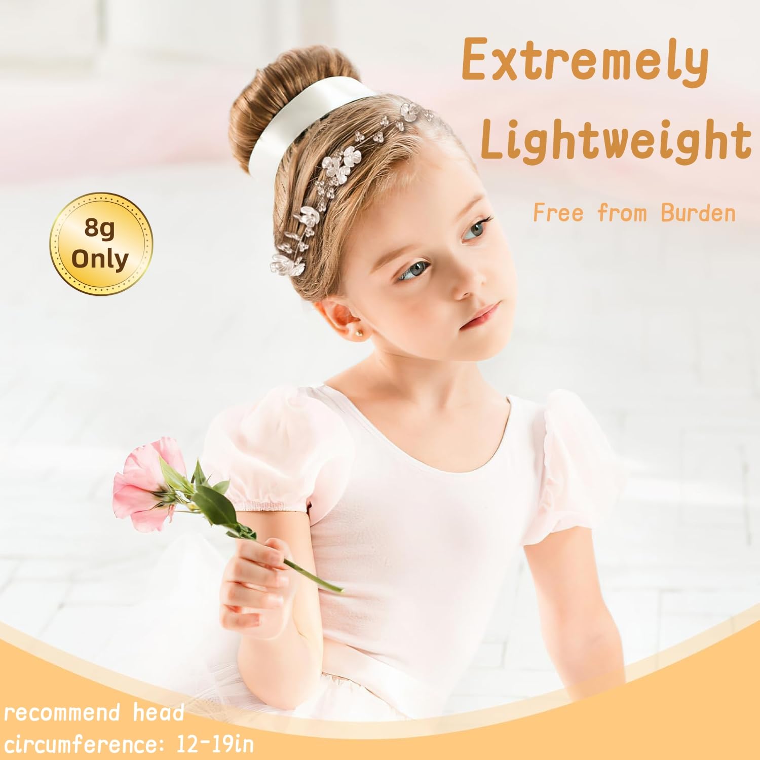 Tanfeine side profile worn on head illustrating comfortable lightweight fit