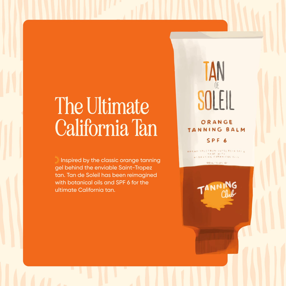 Tanning Club in a beach scene illustrating sun-kissed glow and everyday use