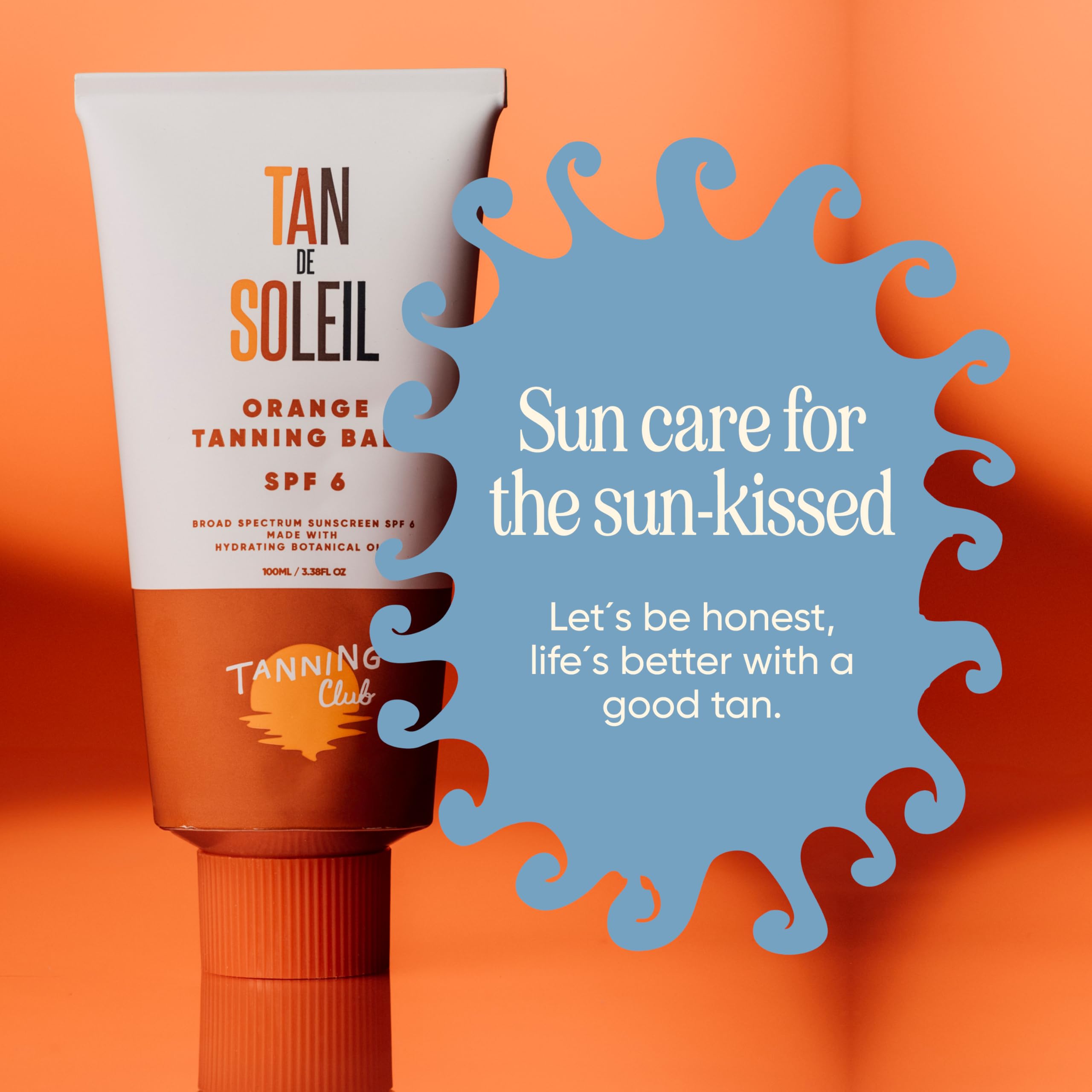 Tanning Club cruelty-free symbol and packaging to show ethical, mindful sourcing