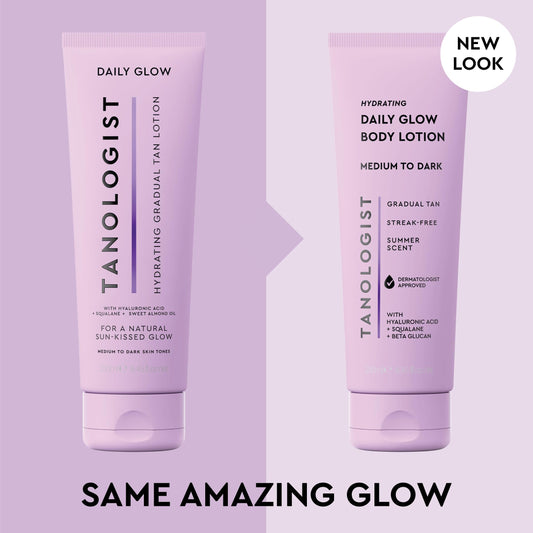 Tanologist close-up lotion texture displaying quick absorption benefit