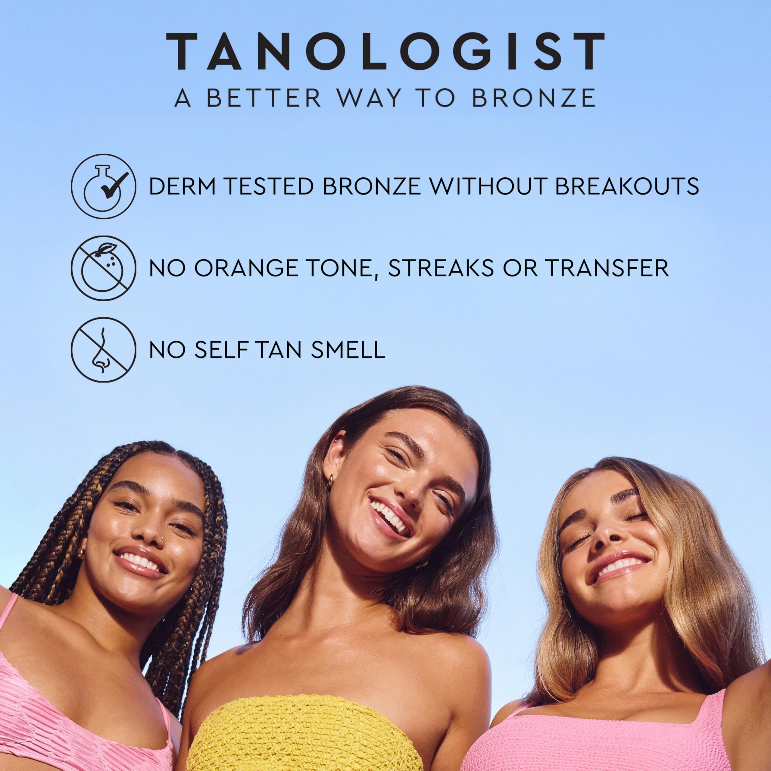 Tanologist being applied with a mitt for streak-free, even coverage benefit