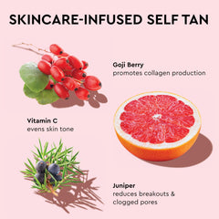 Tanologist drops mixed into moisturizer in bowl, demonstrates customizable application