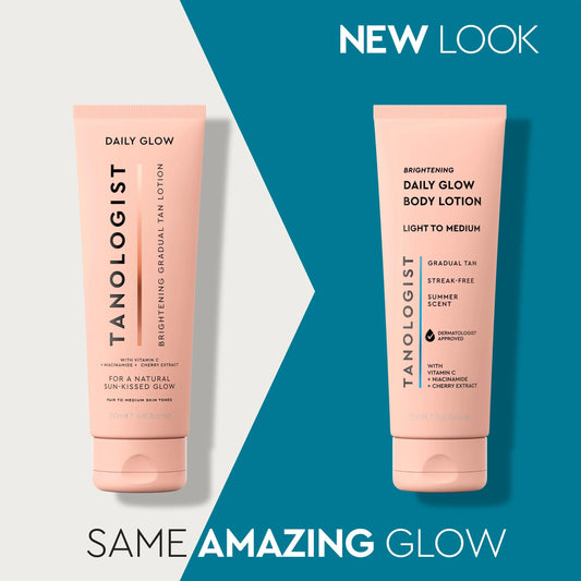 Tanologist lotion texture close-up showing lightweight, fast-absorbing benefit
