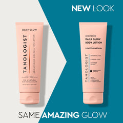 Tanologist lotion texture close-up showing lightweight, fast-absorbing benefit