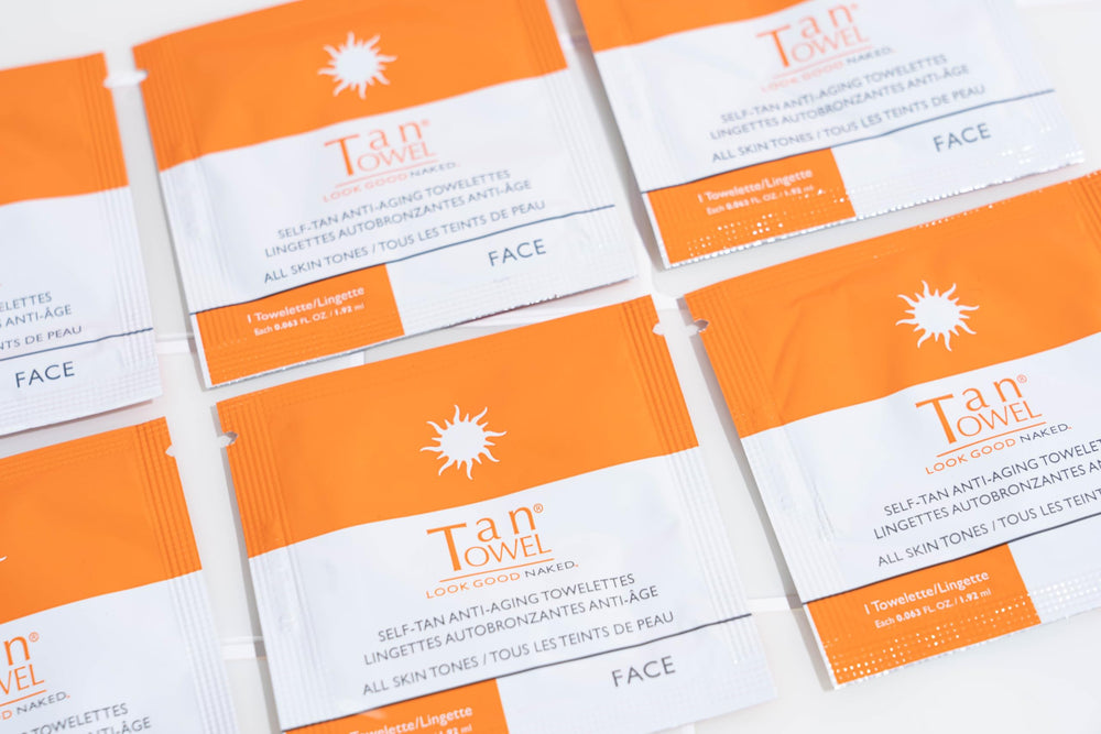 TanTowel close-up texture of a towelette highlighting gentle fibers and hydration