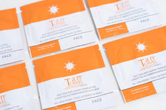 TanTowel close-up texture of a towelette highlighting gentle fibers and hydration