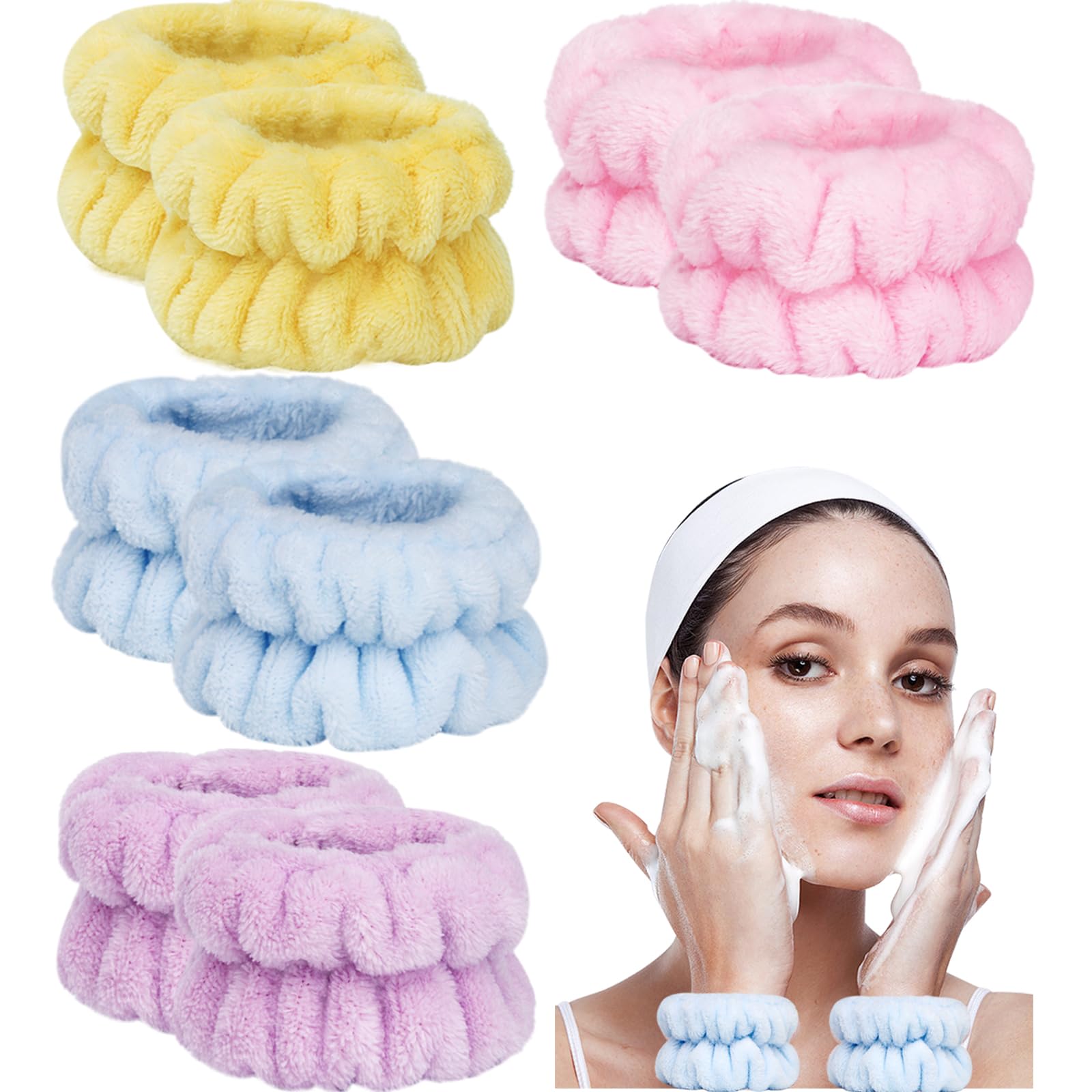 Taocar 8pcs set front view showing colorful wristbands and convenience