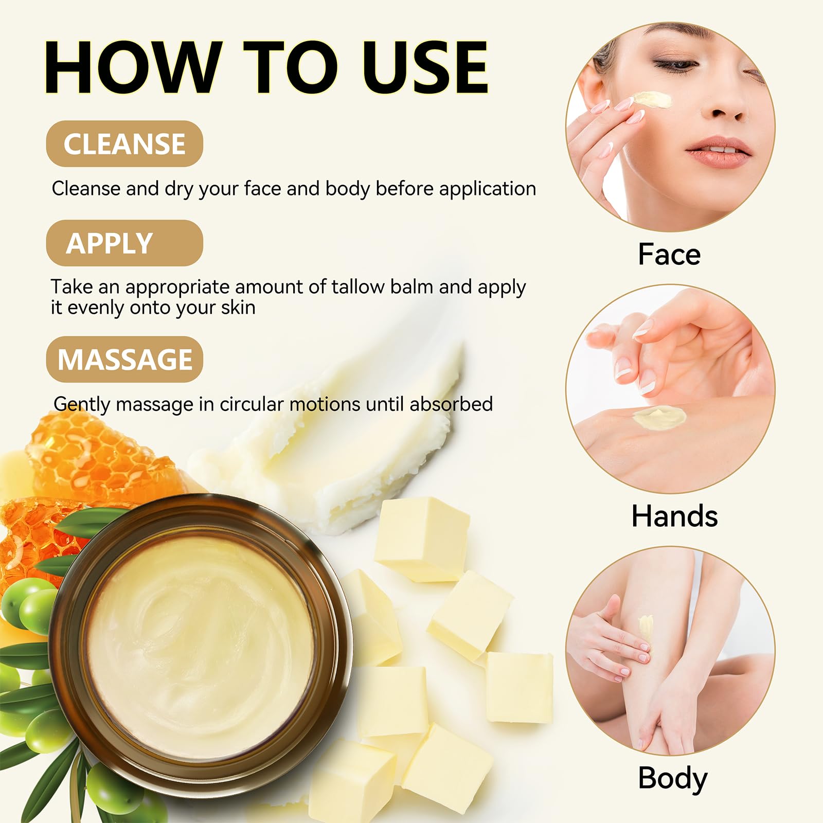 taoscare used on face near cheek showing gentle daily moisturization