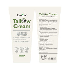 Taoscare honey and beef tallow ingredients conveying natural nourishment