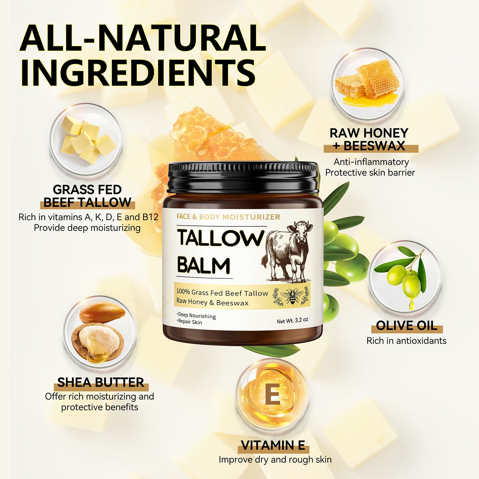 taoscare open jar showing creamy balm texture for easy application