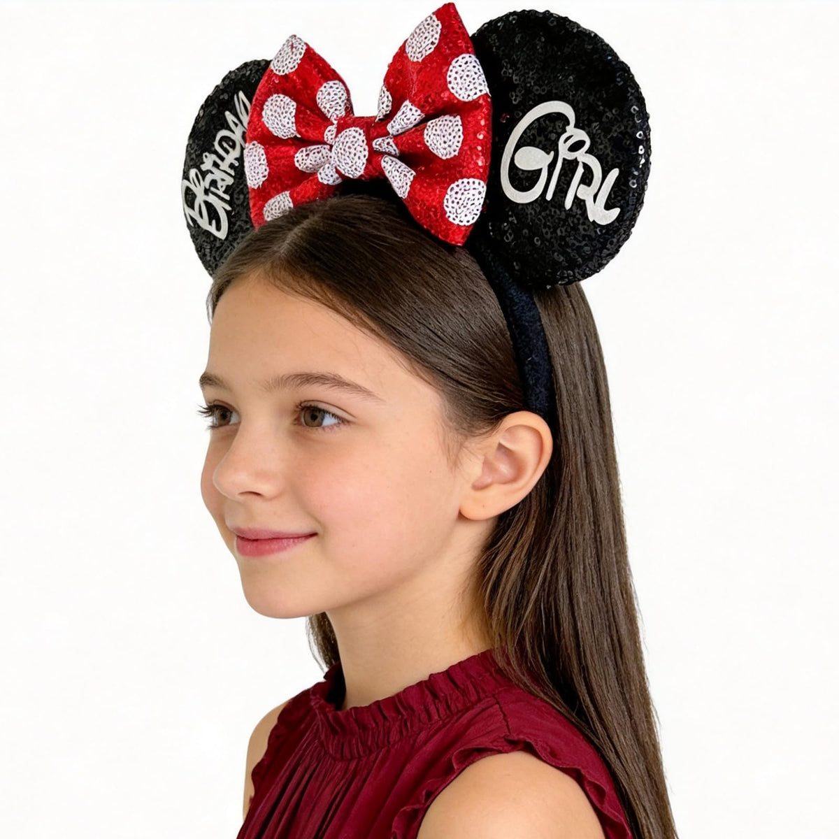 Tarocynn headband front view showing bow and ears, comfortable everyday wear