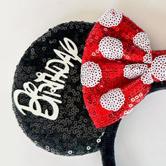 Tarocynn sequin bow closeup highlighting shimmer and secure stitching