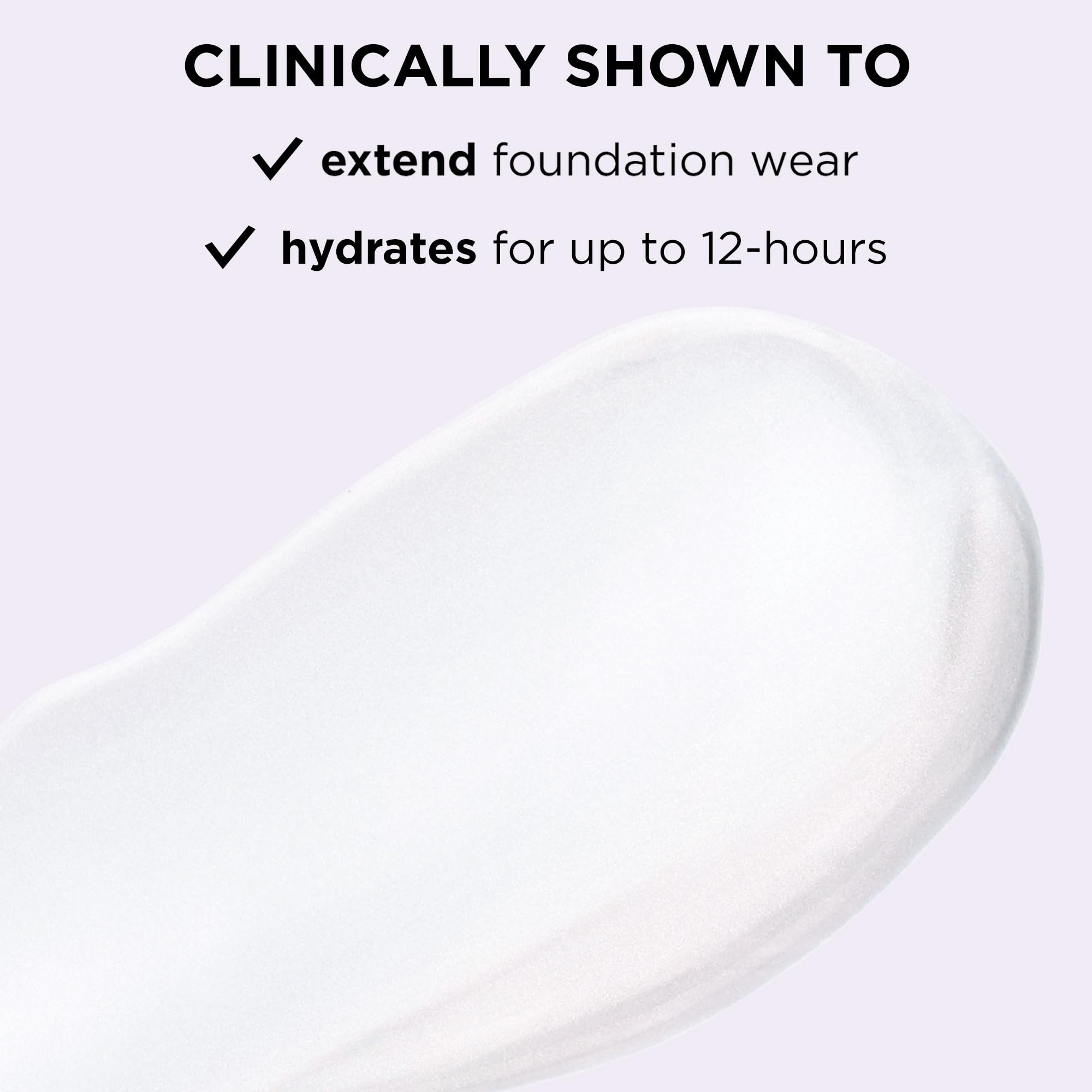 tarte base tape serum texture closeup illustrating smooth glide and moisturizing finish