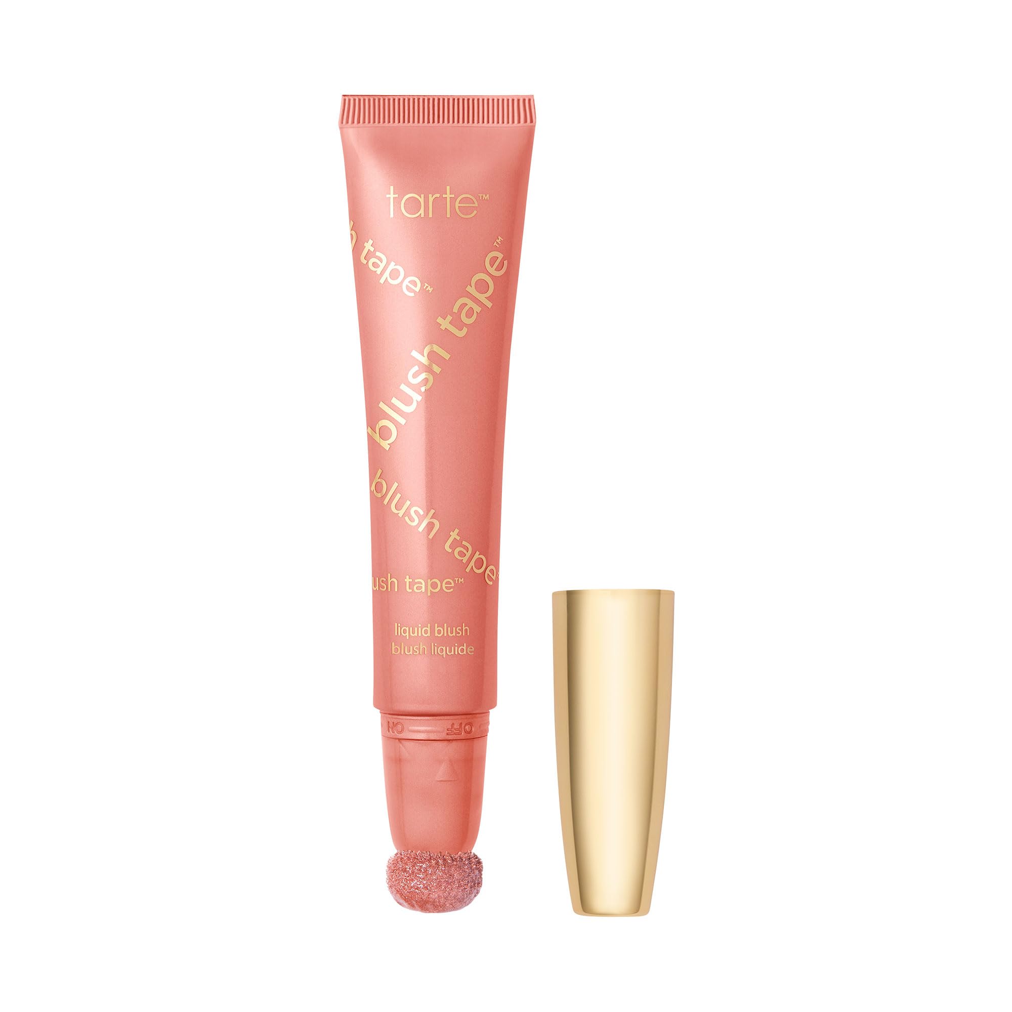 tarte front packaging showing compact blush tube for shelf appeal