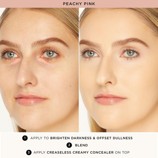 tarte creaseless corrector open jar texture displays creamy blendability