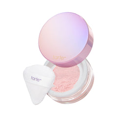 tarte front packaging showing full-size creaseless powder and label benefit