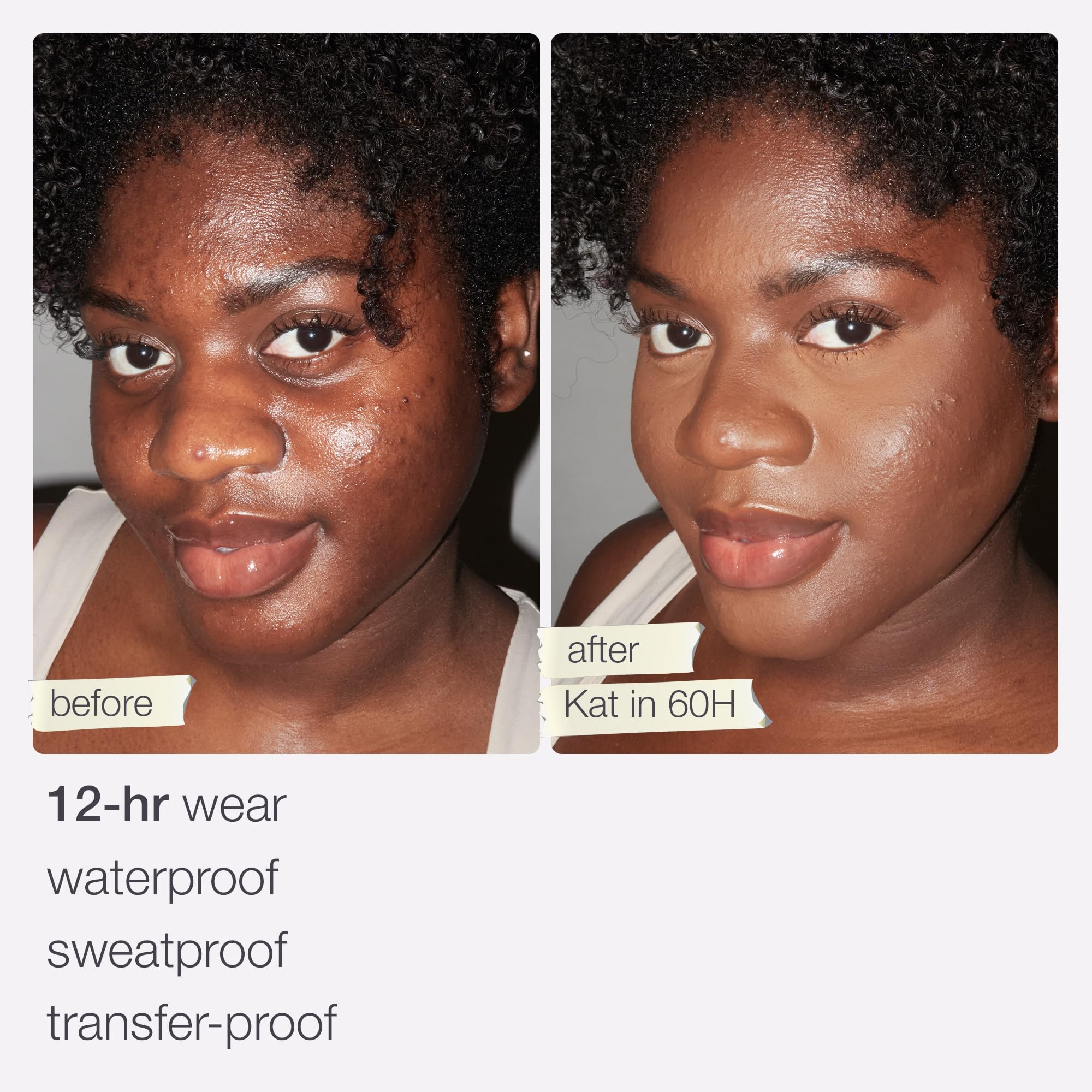 tarte applying foundation with sponge demonstrating seamless finish