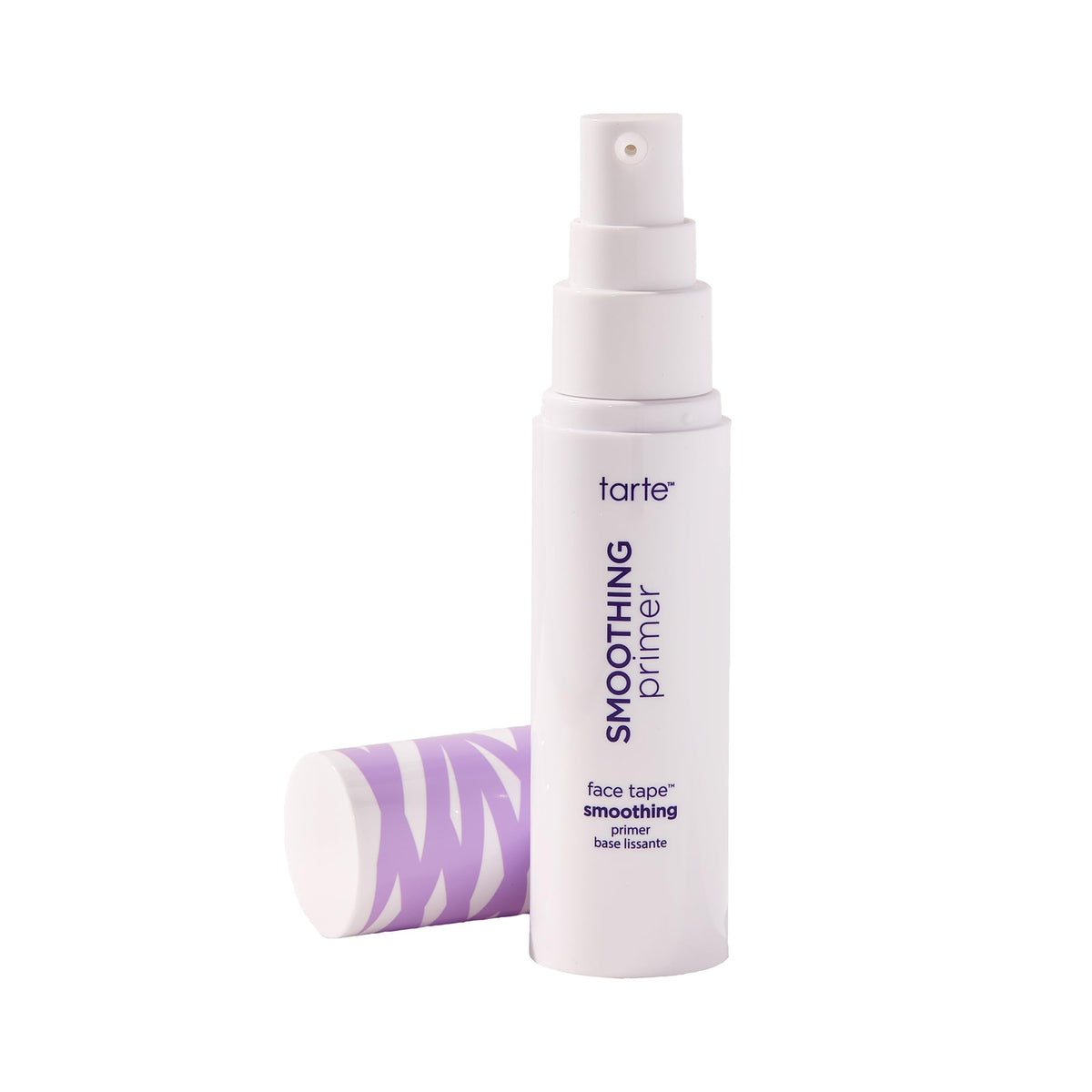tarte Face Tape front packaging showing bottle and cap, highlighting sleek design and portability