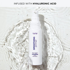 tarte Face Tape product label and ingredient list close-up emphasizing hyaluronic and snow mushroom