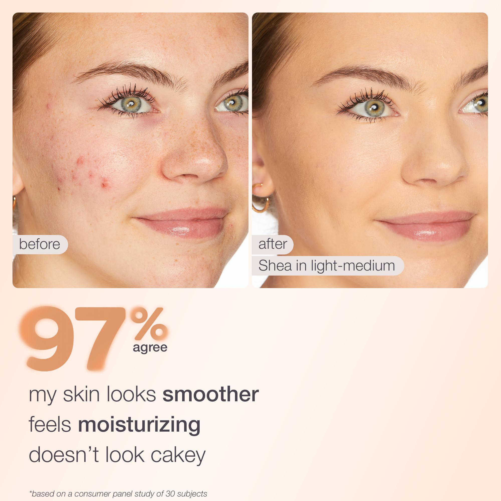tarte in bathroom routine next to skincare showing daily SPF and hydration benefit