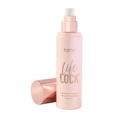 tarte life lock front packaging showing full bottle and cap benefit long‑lasting makeup