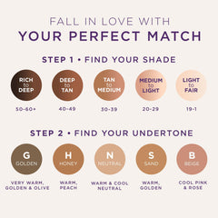 tarte lifestyle scene on vanity and bag showing how it fits into daily routine