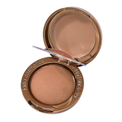 tarte Macaron Sculpt & Bronze duo compact front view showing packaging and shade benefits