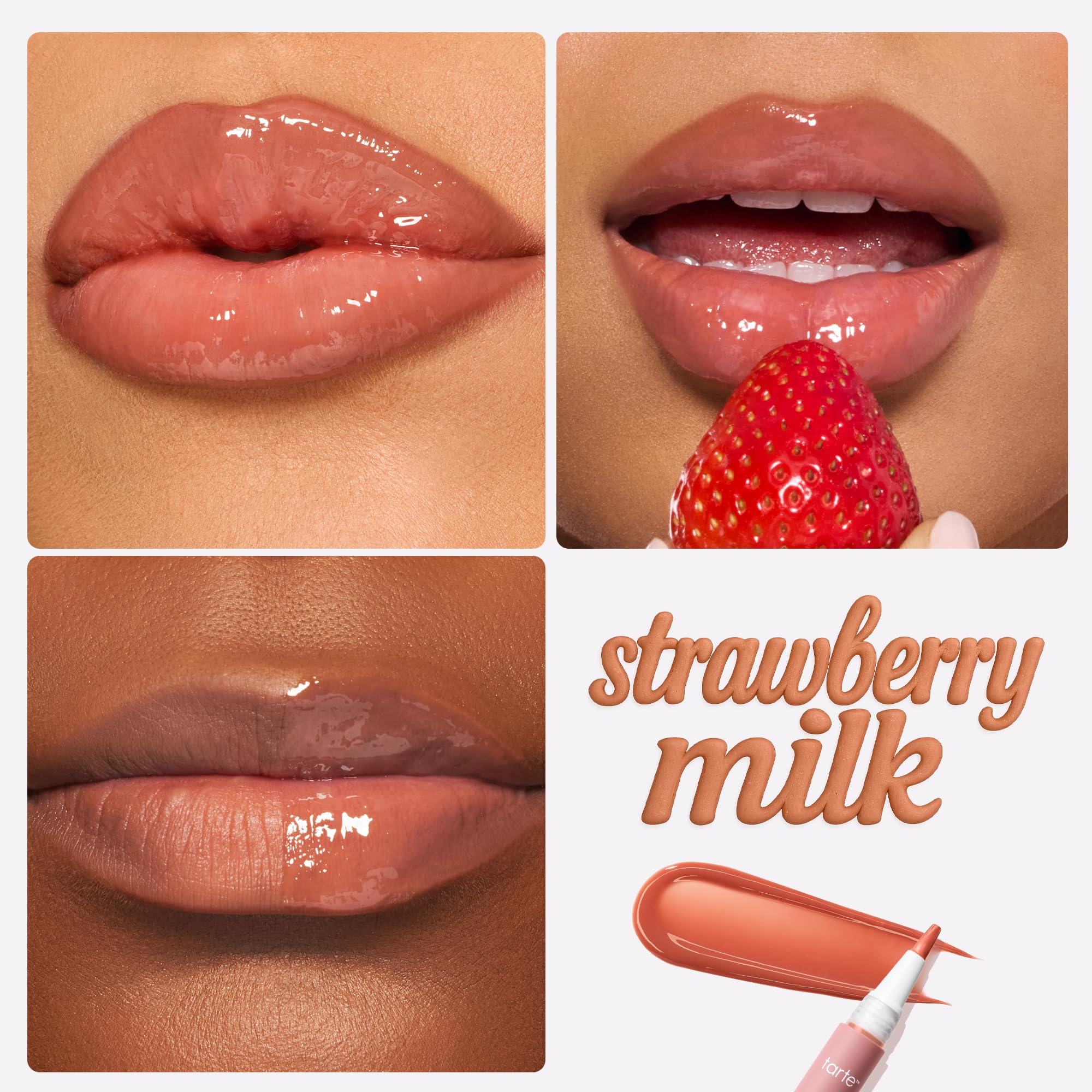 tarte maracuja gloss texture close-up highlighting hydrating glossy finish