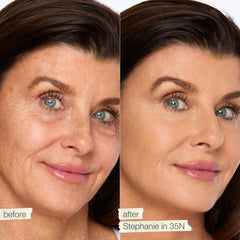 tarte Shape Tape applicator close-up demonstrating jumbo speed-smoother for quick precise application