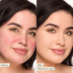 tarte shape tape applicator closeup demonstrating jumbo speed-smoother for quick application