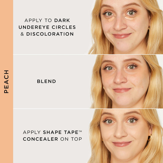 tarte shape tape corrector open applicator reveals wand for precise correction
