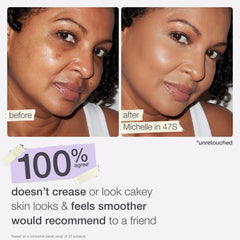 tarte Shape Tape dot on cheek showing spot coverage and natural finish