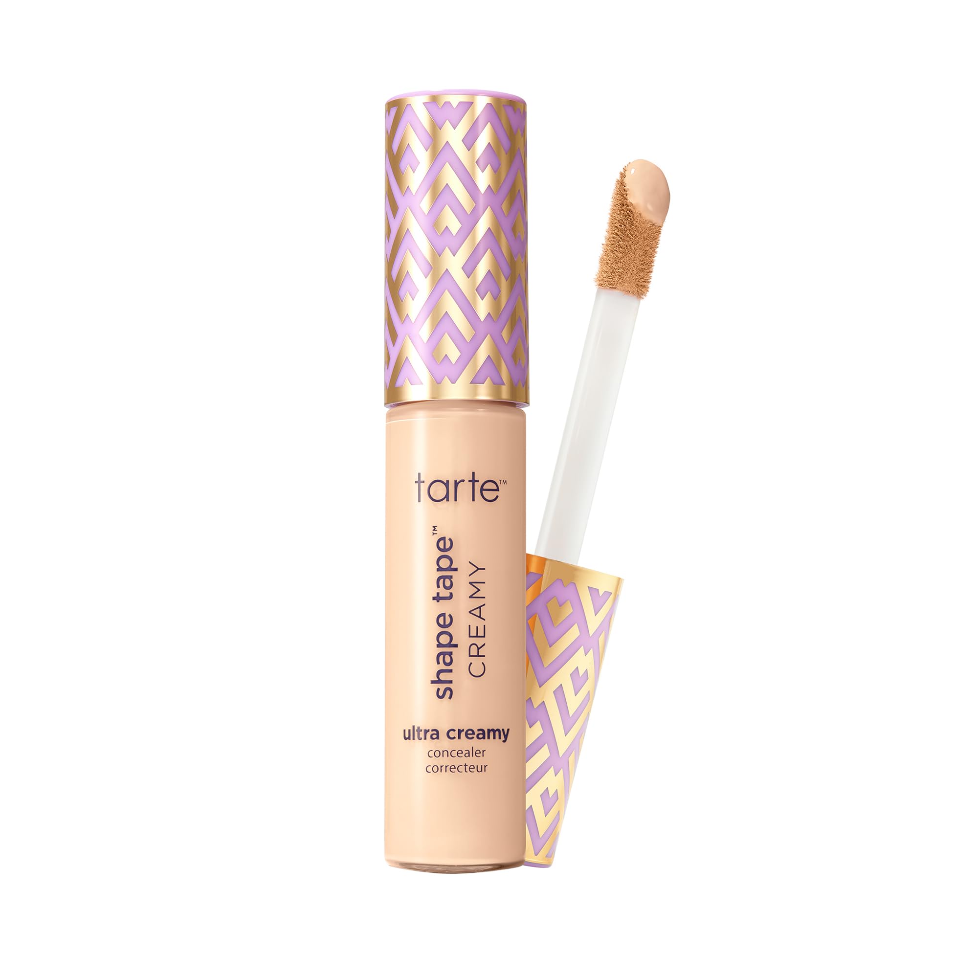 tarte Shape Tape front packaging showing product benefits and shade