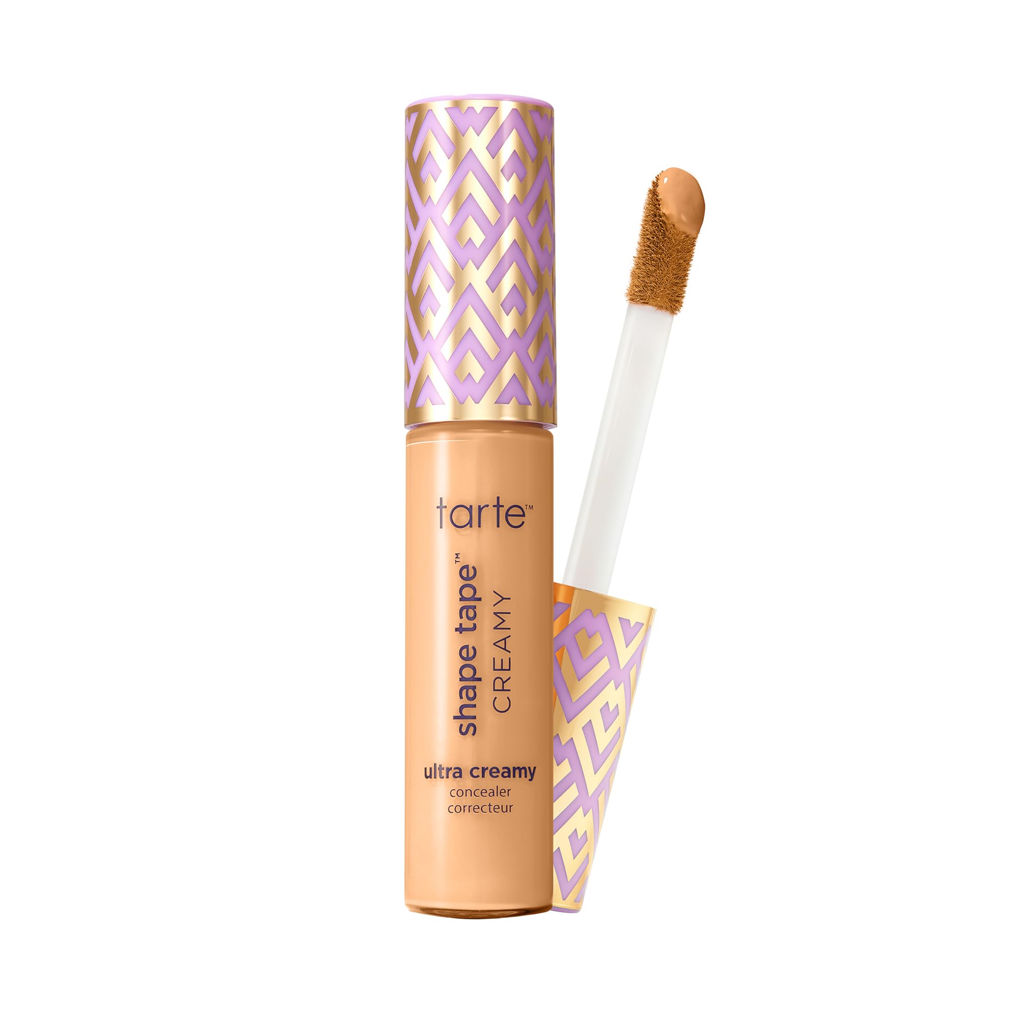 tarte shape tape front packaging shows full-size tube and shade for easy selection