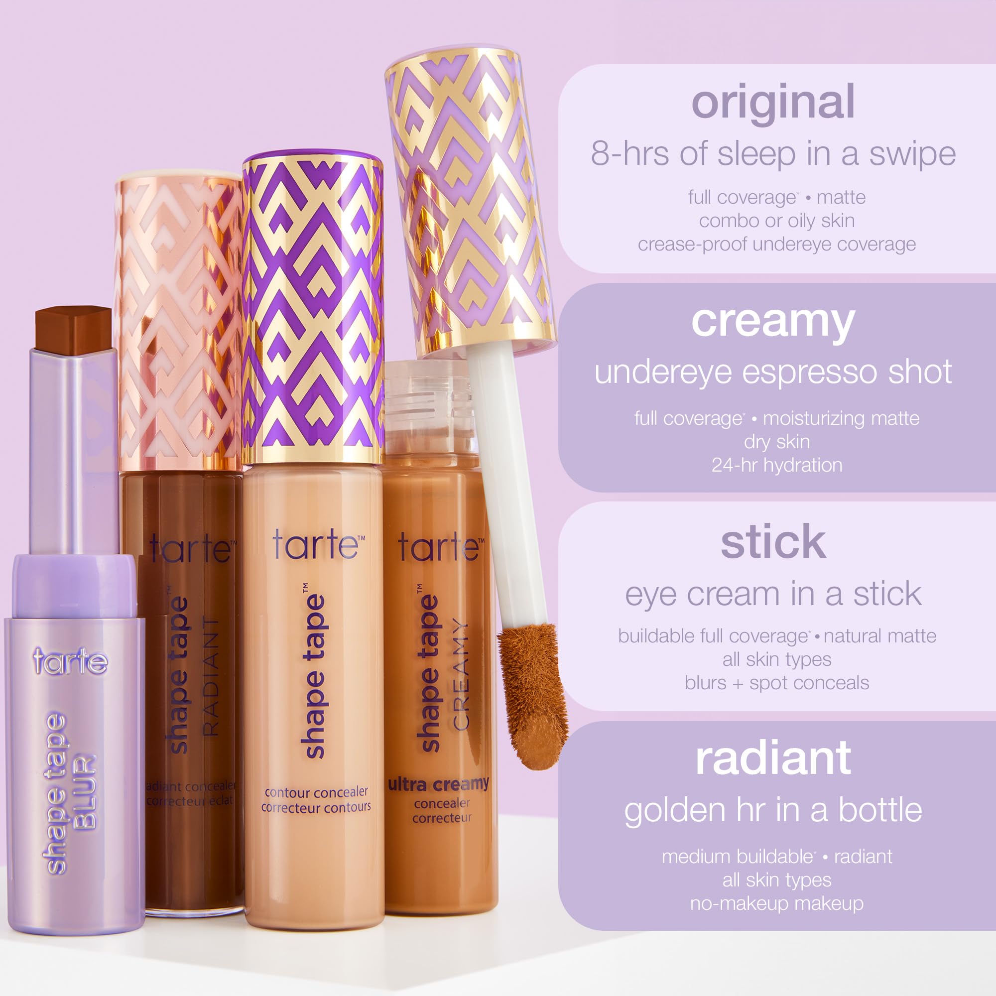 tarte Shape Tape staged in morning routine showcasing quick refresh benefit
