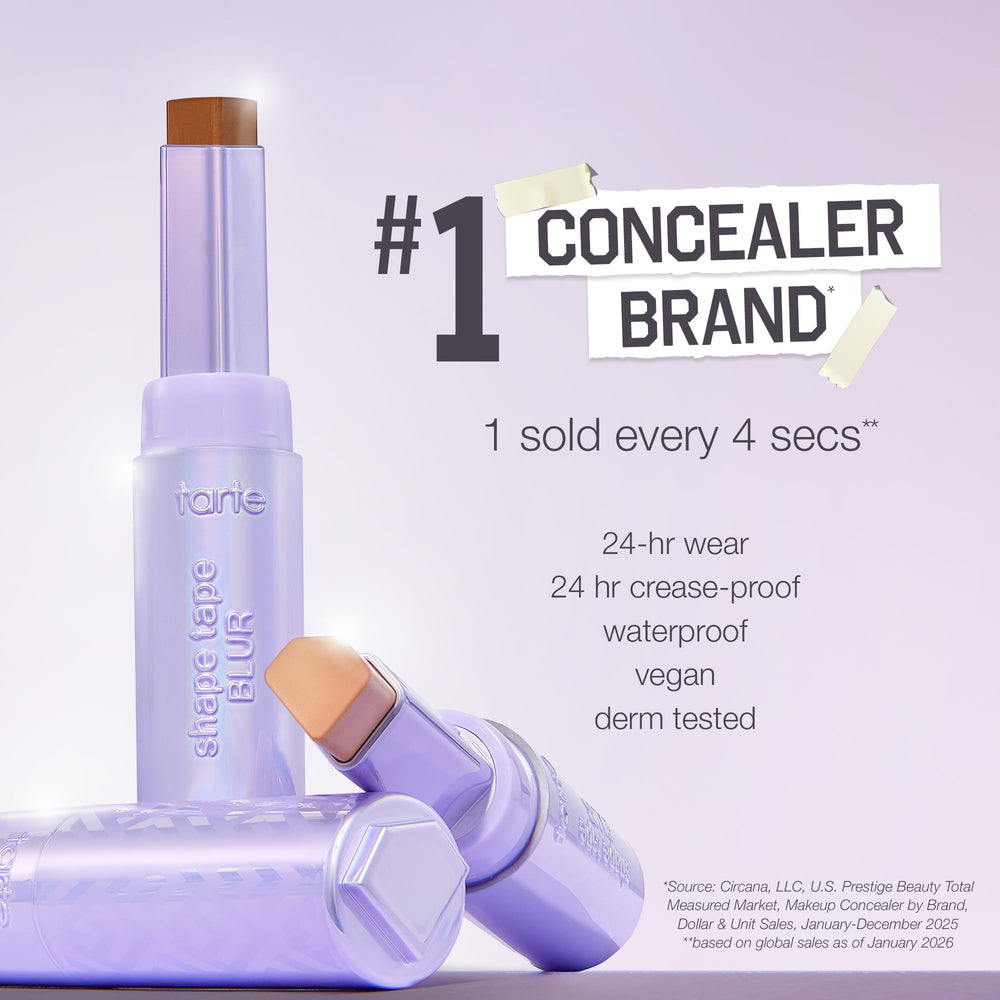 tarte open cap and label showing waterproof hybrid formula benefits