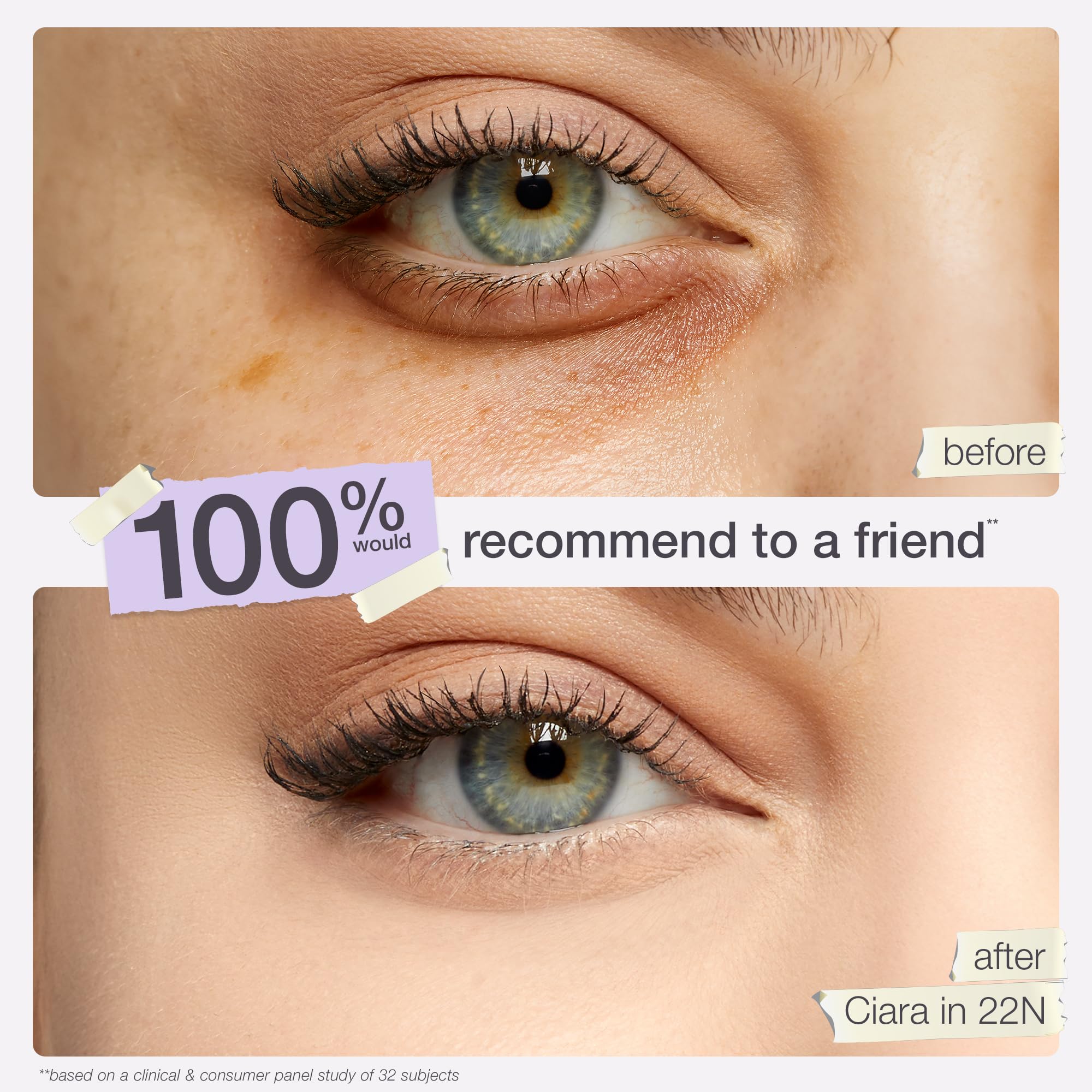 tarte shape tape texture closeup highlighting creamy cushiony finish