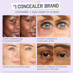 tarte shape tape creamy texture smear showing blur finish and easy blending benefit