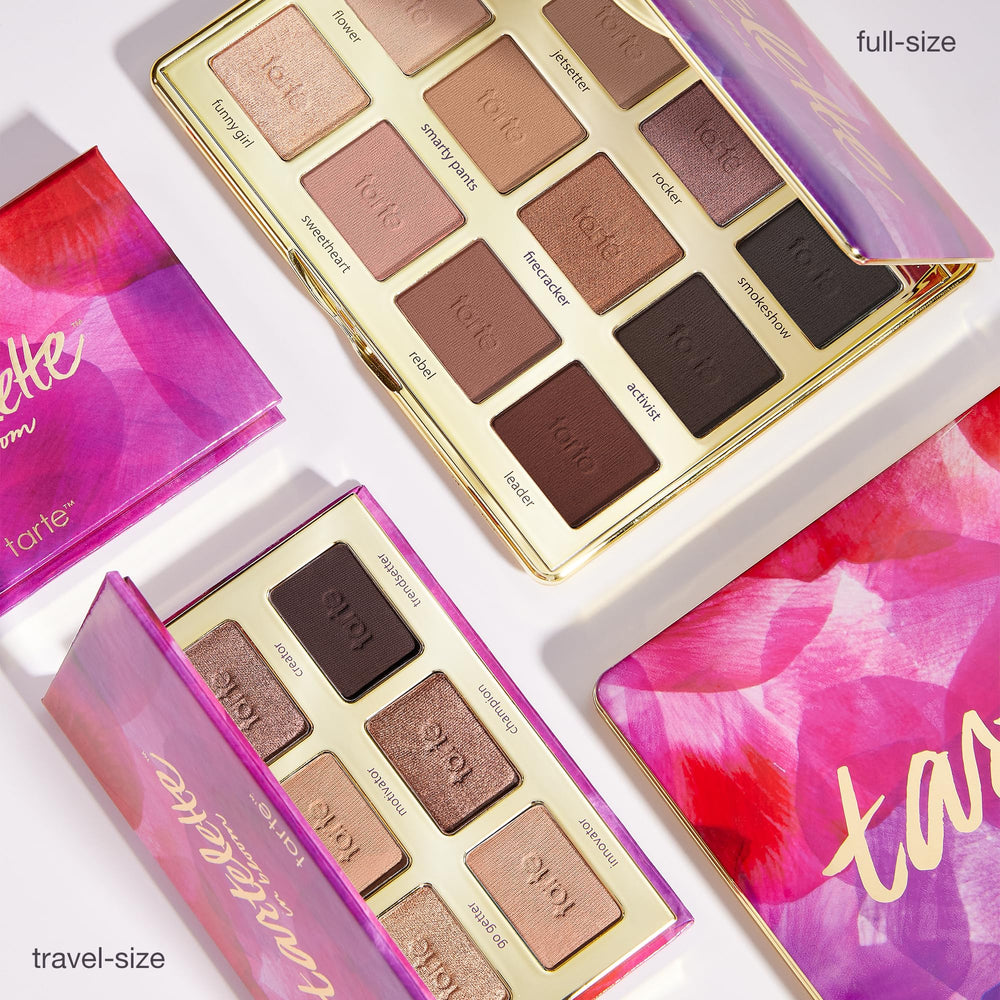 tarte tartelette in bloom on vanity with brushes for ready-to-wear styling