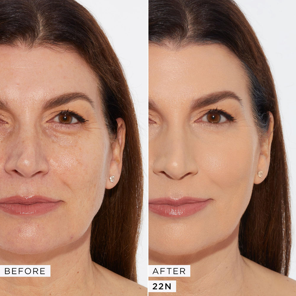 tarte creamy texture swatch on skin, demonstrates smooth buildable coverage