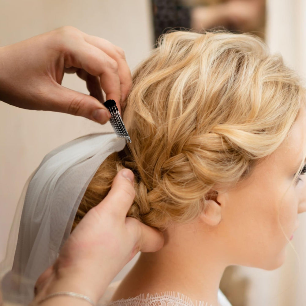 TaShow comb inserted in a classic bun showing comfortable, discreet hold