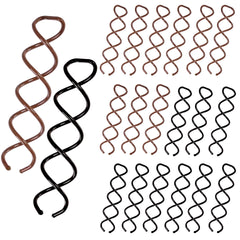 TaShow front packaging of 20 spiral hair pins showing colors and count, easy selection