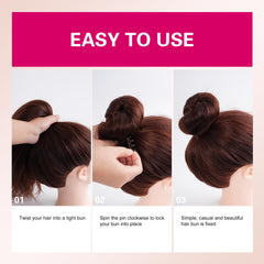 TaShow in-hair bun styling illustrating strong hold and discreet look